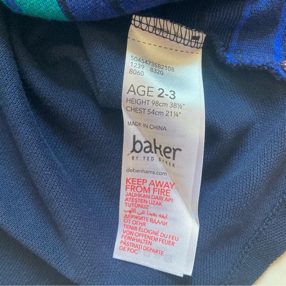 Ted Baker striped half-zip shirt, 2-3 years - Picture 10 of 12